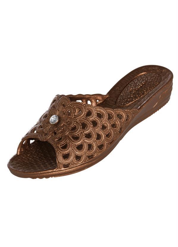Tamanco Cobre com Detalhe