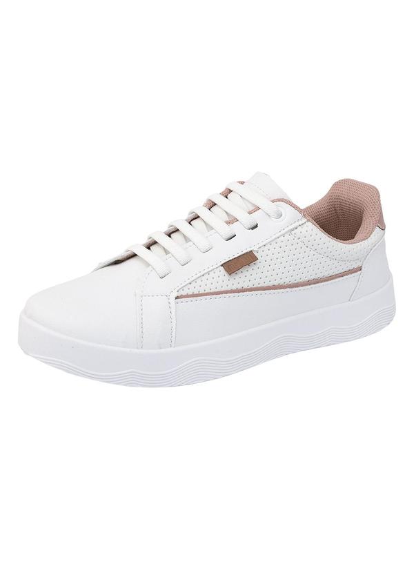 Tênis Casual Branco em Sintético