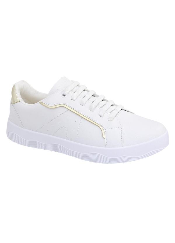 Tênis Casual Branco em Sintético