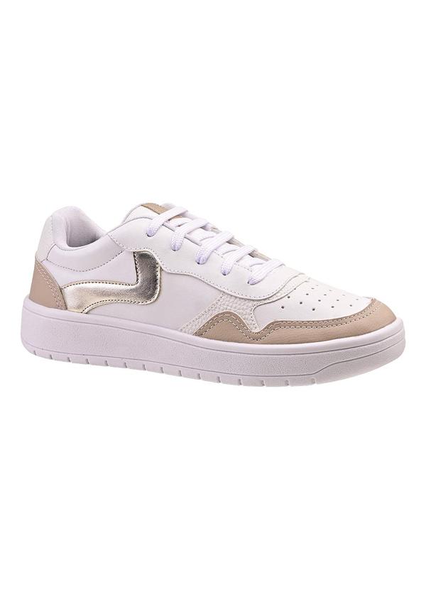 Tênis Casual Branco em Sintético