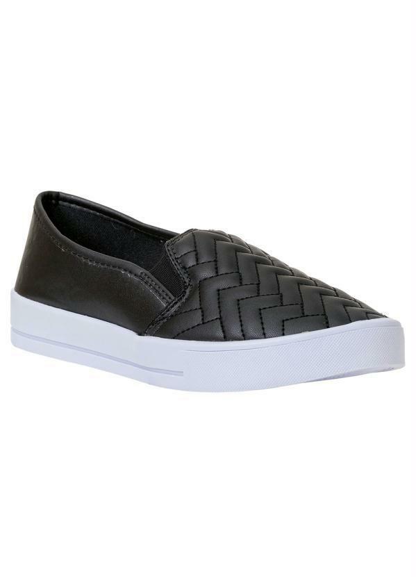 Tênis Casual Preto com Elástico