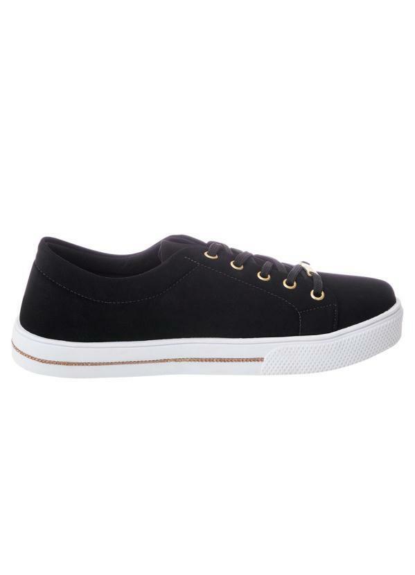 Tênis Casual Preto em Nobuck