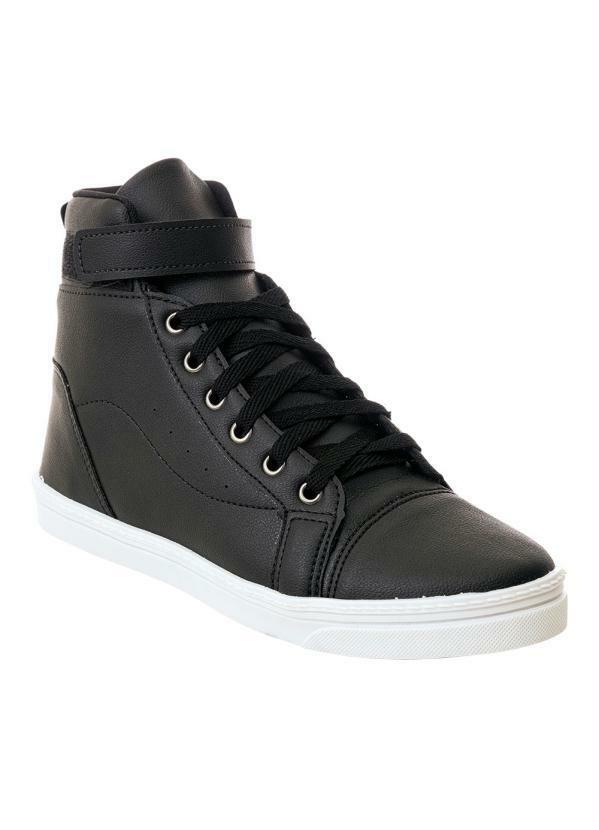 Tênis Preto Cano Médio com Velcro
