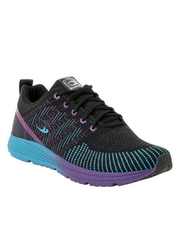 Tênis Esporte Roxo com Sola Colorida