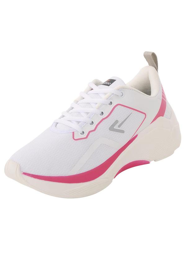 Tênis Esportivo Branco com Solado Bicolor