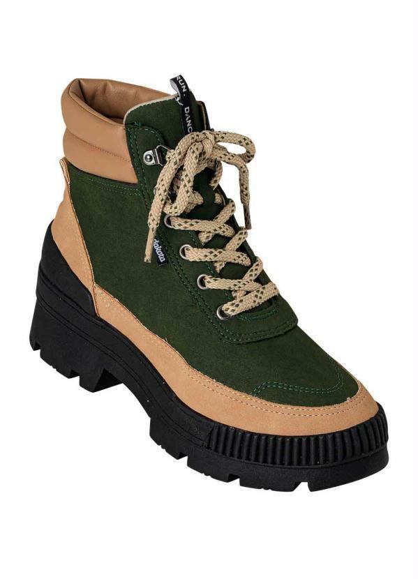 Vista 2 Bota Dakota Verde Musgo em Sintético Dakota