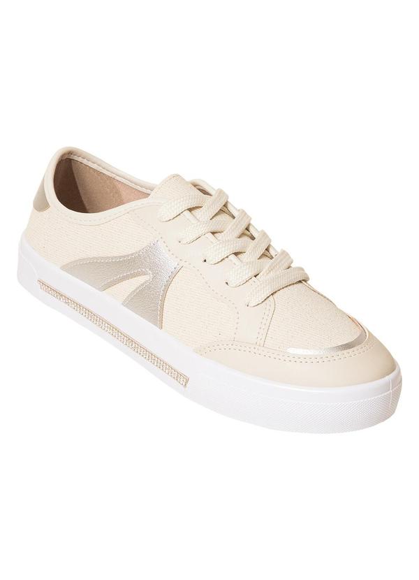 Tênis Moleca Off White em Tecido