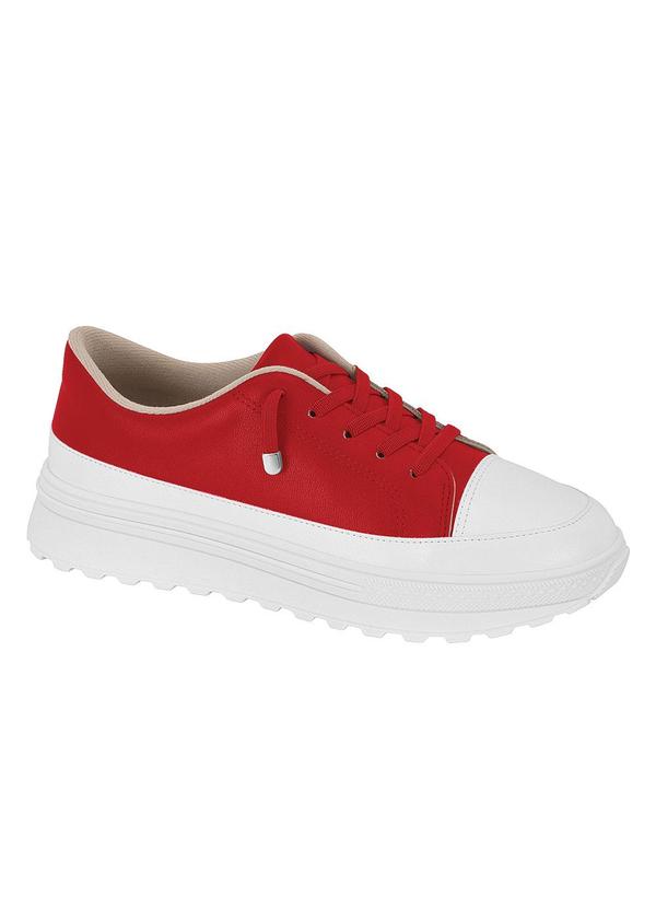 Tênis Moleca Vermelho em Sintético