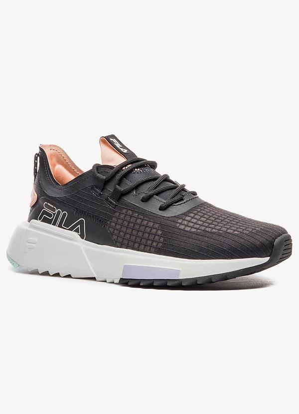 Vista 2 Tenis Virtuous Preto em Sintético Fila Fila