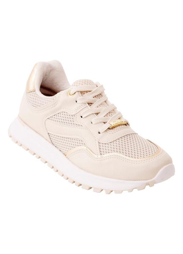 Tênis Vizzano Off White em Sintético e Tecido