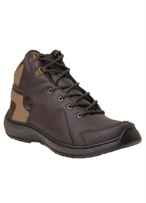 Bota Masculina Café com Solado Antiderrapante