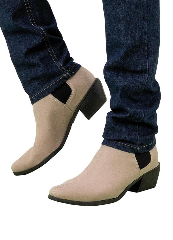 Bota Masculina Cinza com Elástico