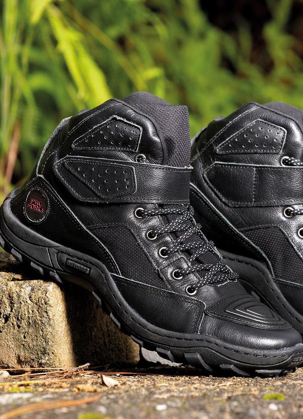 Bota Masculina Preta em Couro