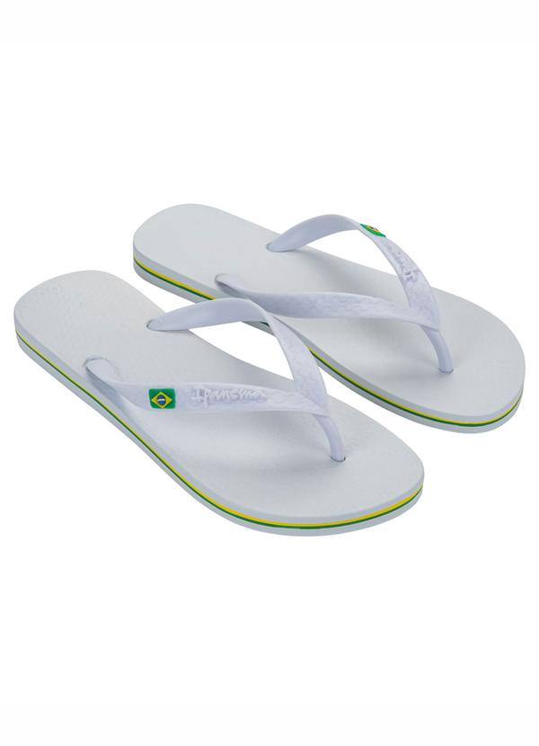 Chinelo Brasil Aj571 Branco
