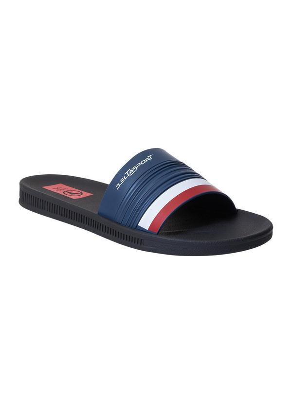 Chinelo Slide Marinho com Sola Flexível