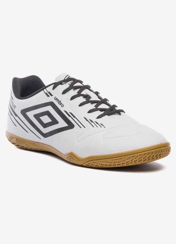Vista 2 Chuteira Futsal Umbro Brave Branca Umbro