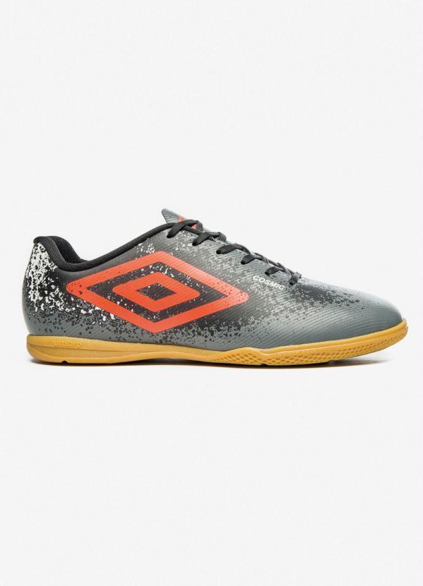 Vista 2 Chuteira Futsal Umbro Cosmic Grafite/Coral/Preto Umbro