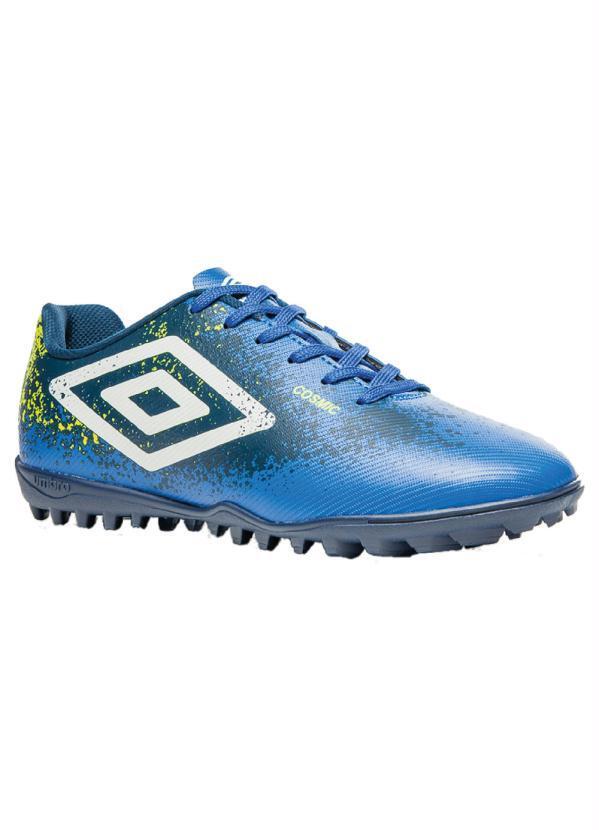 Vista 2 Chuteira Society Umbro Cosmic Azul Umbro