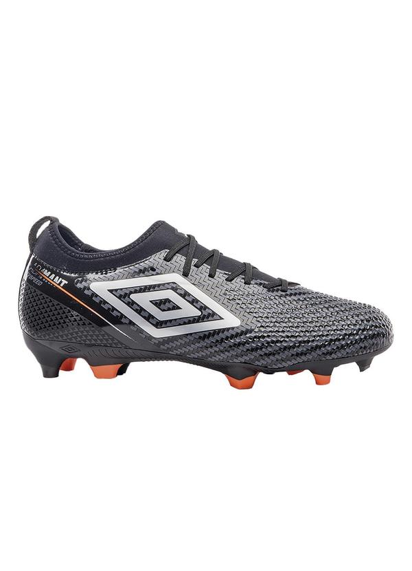 Vista 2 Chuteira Umbro Campo Adamant Top Speed Preta Umbro