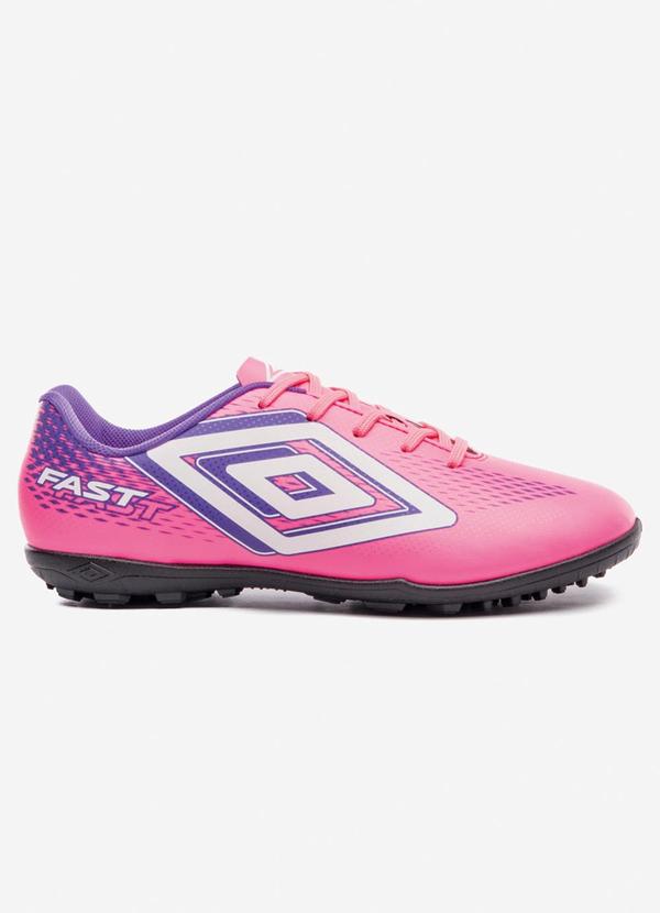 Vista 2 Chuteira Umbro Society Fast Ii Roxa Umbro