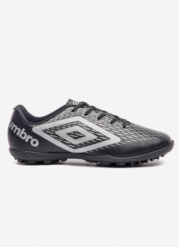 Vista 2 Chuteira Umbro Society X-Diamond Preta Umbro