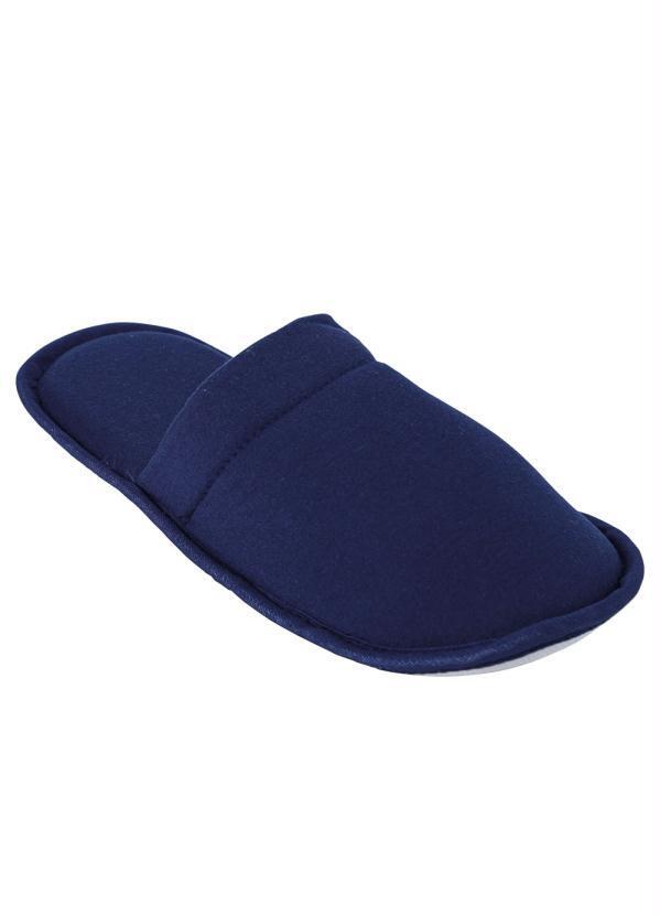 Chinelo Pantufa Marinho em Tecido