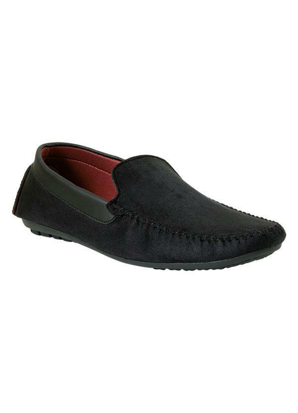 Vista 2 Mocassim Masculino Preto em Camurça Sintética Perfecta Perfecta