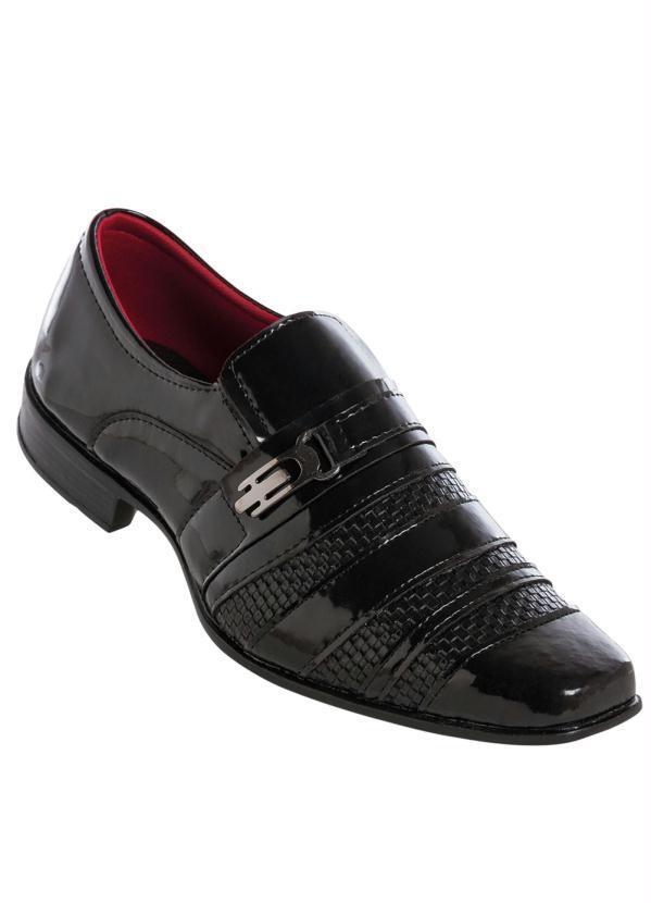Sapato Social Envernizado Preto