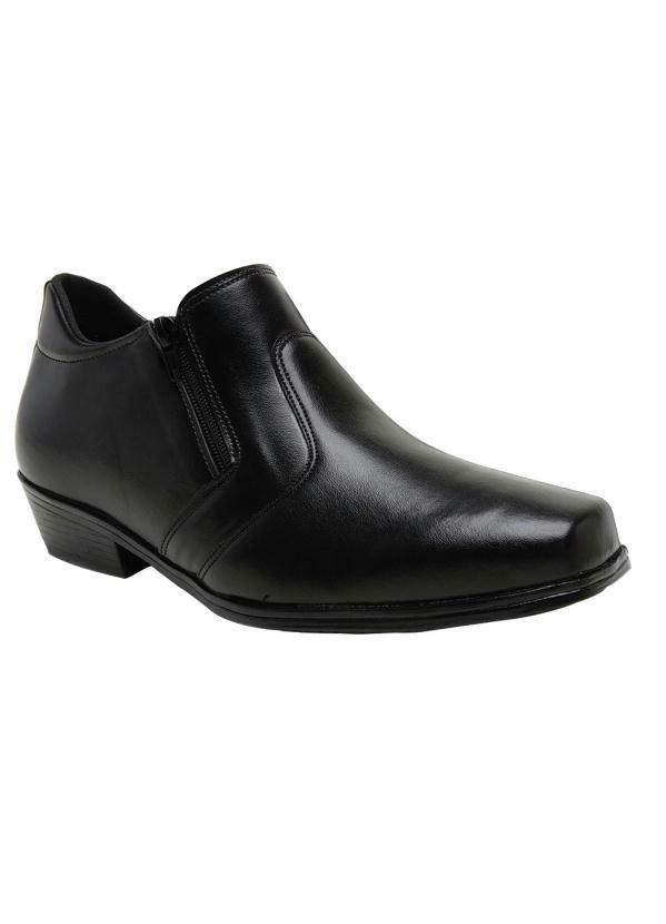 Sapato Social Preto com Zíper
