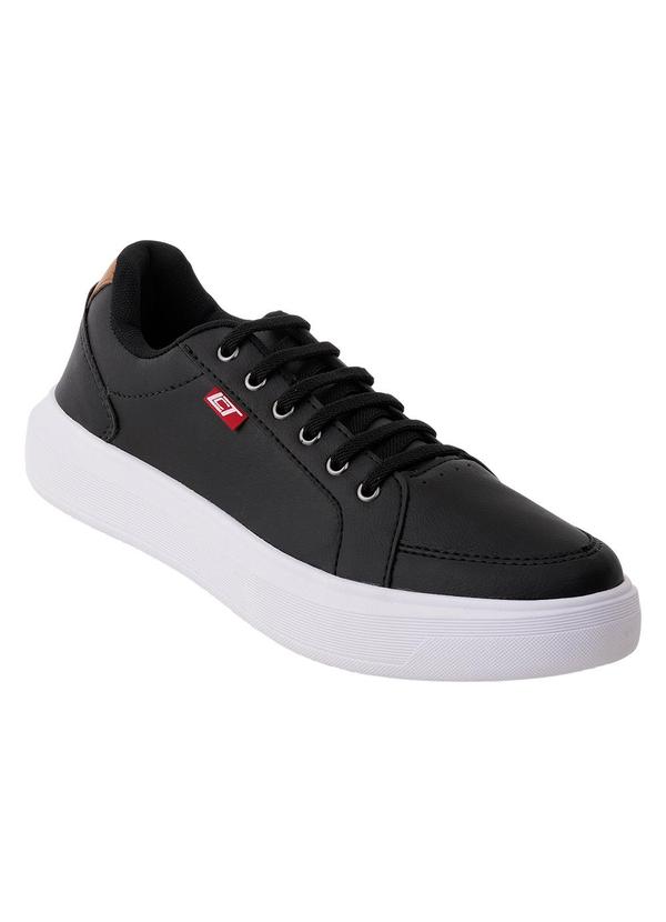 Tênis Casual Preto em Sintético