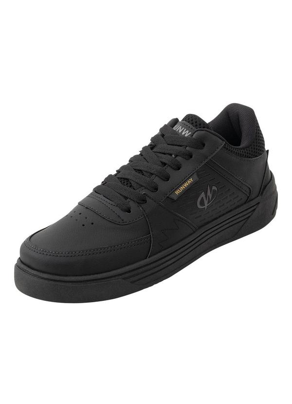 Tênis Masculino Preto em Sintético