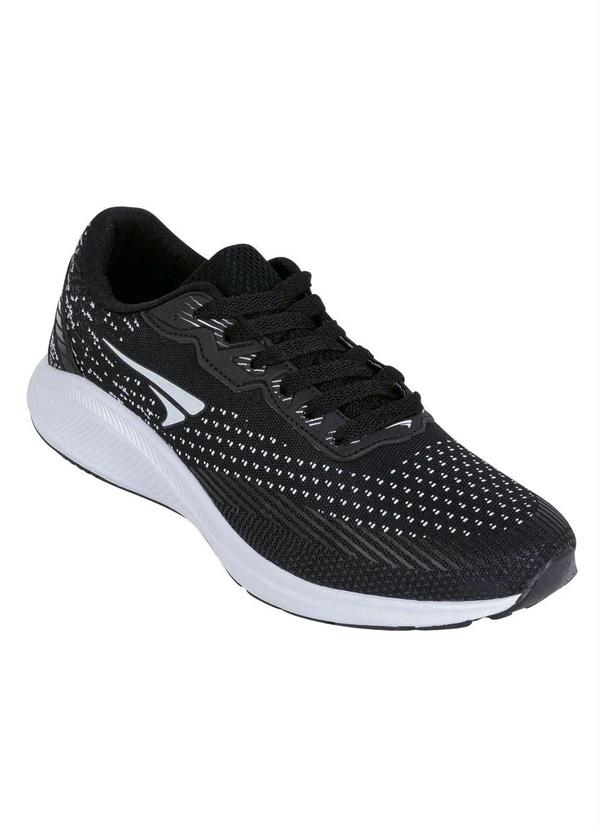 Tênis Esporte Preto em Tecido Estampado