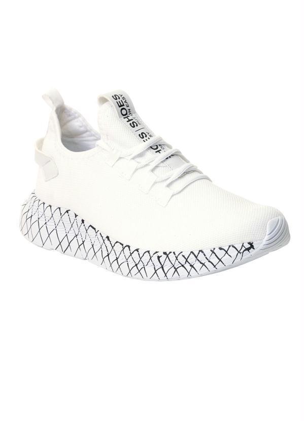 Tênis Esporte Branco em Tecido