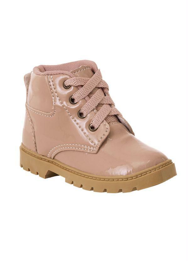 Bota Infantil Nude em Verniz