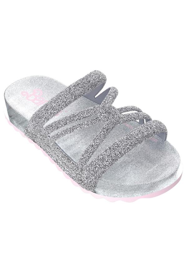 Chinelo Barbie Allure Prata em Sintético