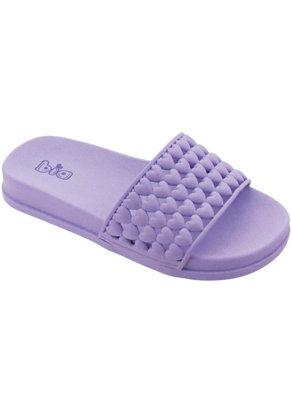 Chinelo Infantil Lilás com Cabedal Vazado