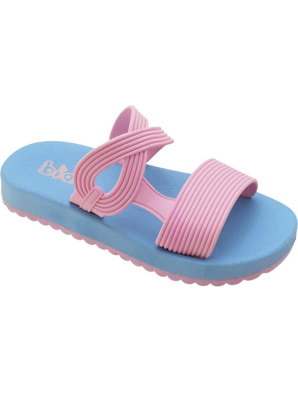 Vista 2 Chinelo Infantil Rosa com Solado Flexível Perfecta Perfecta