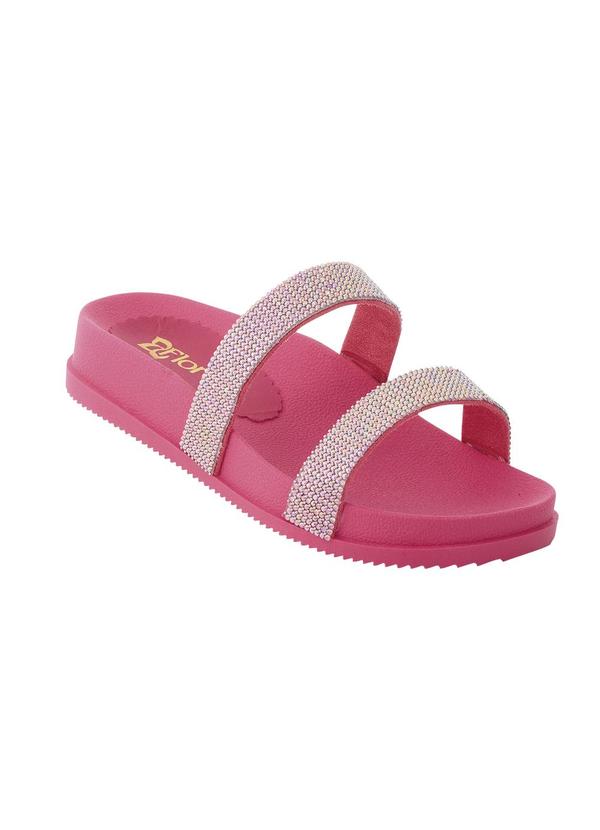 Vista 2 Chinelo Infantil Rosa em Sintético Perfecta Perfecta