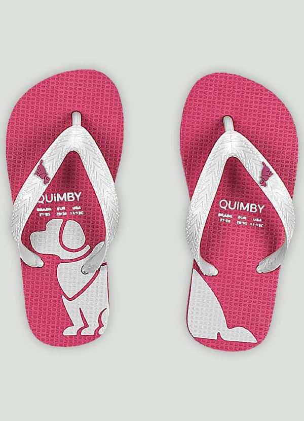 Chinelo Infantil Unissex Beachwear Quimby Rosa