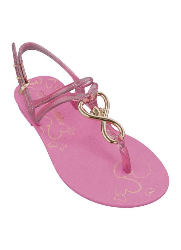 Vista 2 Rasteirinha Gredha Bela Rosa GRENDENE KIDS GRENDENE KIDS