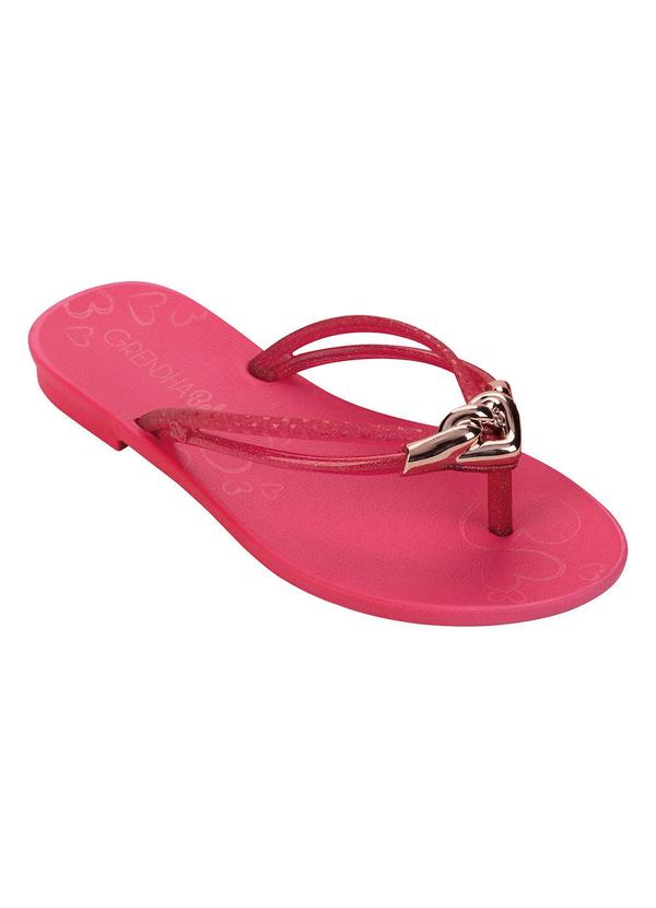 Vista 2 Rasteirinha Grendha Bela Rosa em Sintético GRENDENE KIDS GRENDENE KIDS