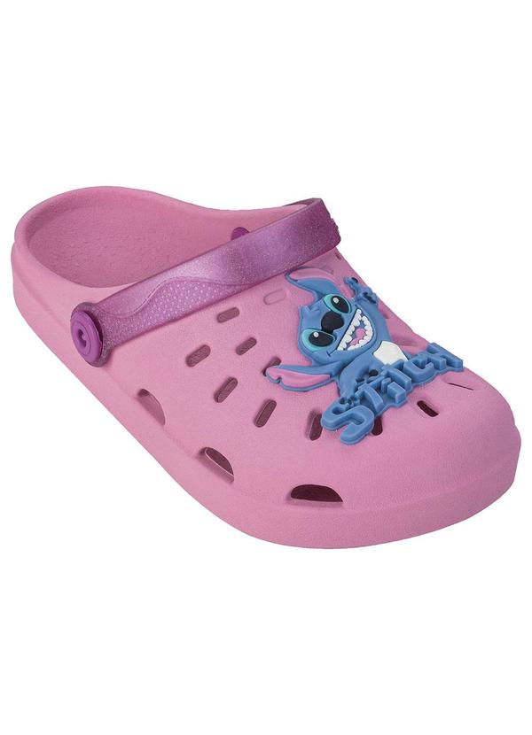 Vista 2 Babuche Disney Urban Stitch Rosa GRENDENE KIDS GRENDENE KIDS