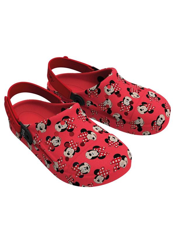 Babuche Minnie Fun Print Vermelha