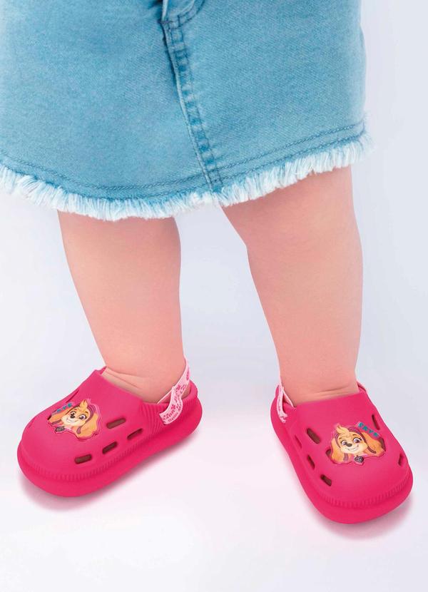 Vista 2 Babuche Patrulha Canina Rosa GRENDENE KIDS GRENDENE KIDS