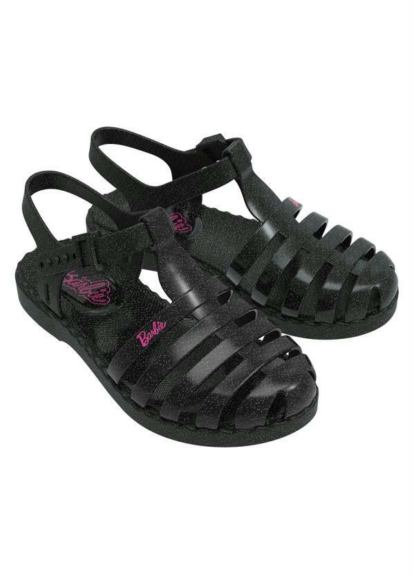 Vista 2 Sandália Barbie Duo Preto GRENDENE KIDS GRENDENE KIDS