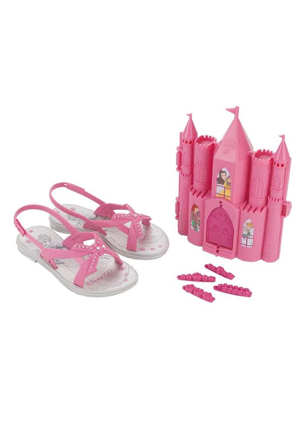 Sandália Disney Castelo Real Rosa