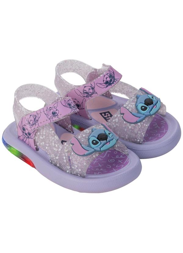 Sandália Disney Led Stitch Lilás