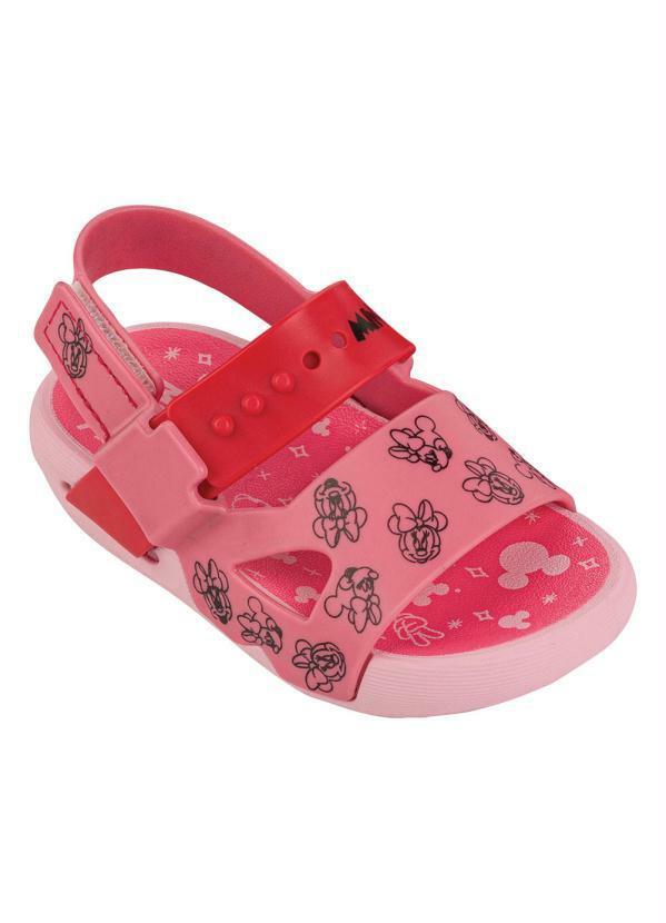 Sandália Infantil Disney Love Friends Rosa