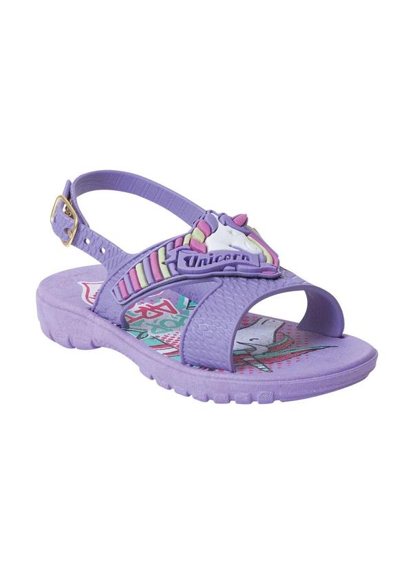 Sandália Infantil Lilás em Pvc