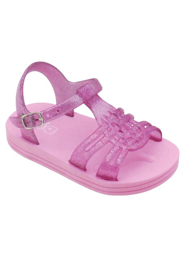 Vista 2 Sandália Infantil Pink em Pvc Perfecta Perfecta